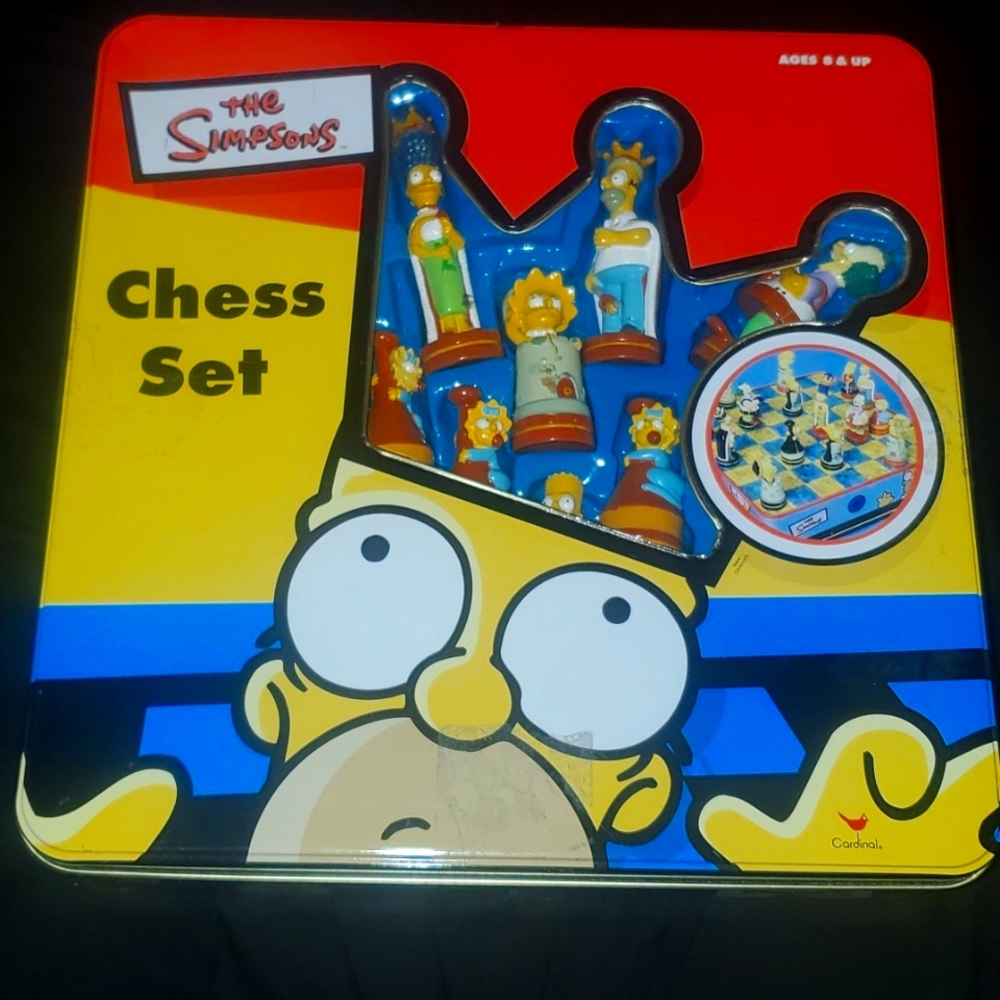 Vintage Simpsons 1998 Chess Set